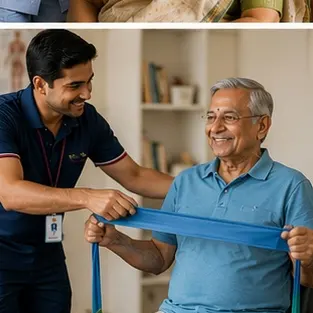 Vitals check on a home visit